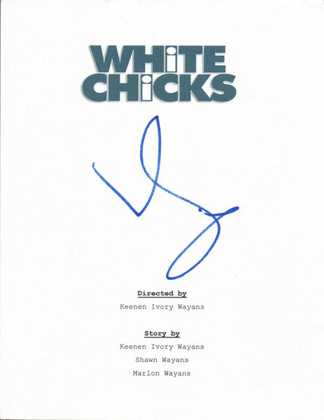 Marlon Wayans Signed Autographed WHITE CHICKS Movie Script COA