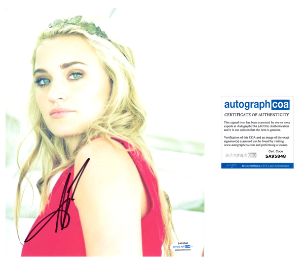 AJ Michalka Signed Autograph 8x10 Photo The Goldbergs Actress Aly & AJ ACOA COA