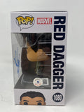 Aramis Knight Signed Funko Pop Ms. Marvel Red Dagger #1080 Autograph Beckett COA