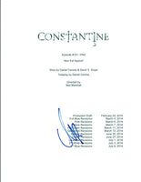 Matt Ryan Signed Autographed CONSTANTINE Pilot Episode Script COA AB