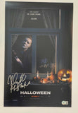 Nick Castle Signed Halloween 11x17 Movie Poster Photo Michael Myers Beckett COA