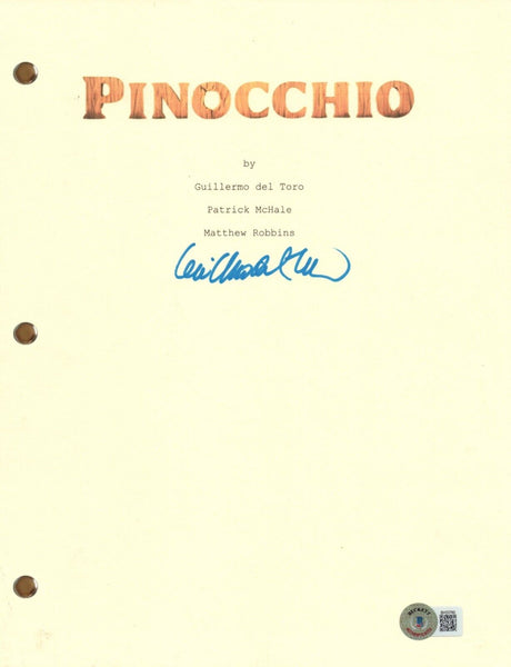 Guillermo Del Toro Signed Autograph Pinocchio Movie Script Screenplay BAS COA