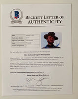 Clint Eastwood Signed The Good, the Bad and the Ugly 11x14 Photo Beckett COA LOA