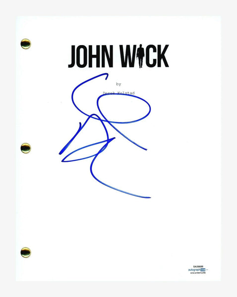 Willem Dafoe Signed Autographed JOHN WICK Movie Script Screenplay ACOA COA