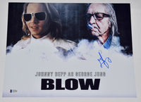 George Jung Signed 11x14 Photo Blow Boston Smuggler Johnny Depp Beckett COA