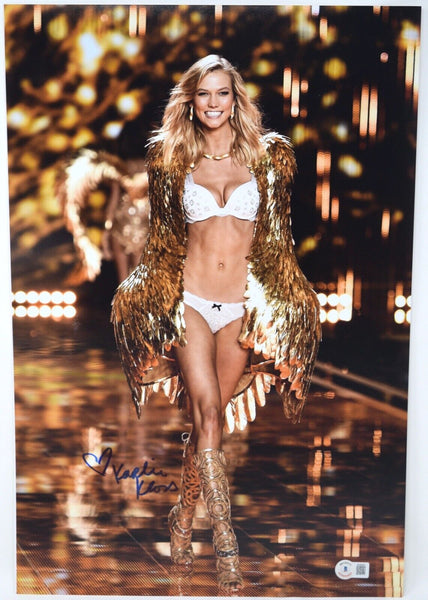 Karlie Kloss Signed Autograph 12x18 Photo Victoria's Secret Model Beckett COA