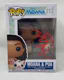 Jared Bush Signed Autographed Moana & Pua Funko Pop Figure Writer Beckett COA