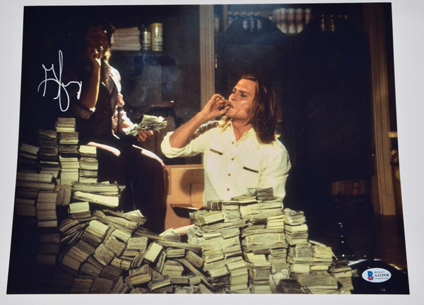 George Jung Signed 11x14 Photo Blow Movie Drug Smuggler Johnny Depp Beckett COA