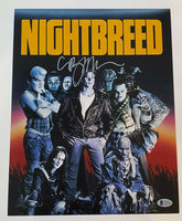 Clive Barker Signed Autographed 11x14 Photo Poster Nightbreed Horror Beckett COA