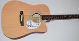 Rod Stewart Signed Autographed Acoustic Guitar Beckett BAS COA