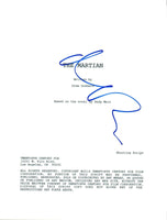 Matt Damon Signed Autographed THE MARTIAN Full Movie Script COA AB