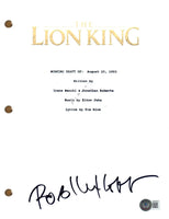 Rob Minkoff Signed Autograph The Lion King Movie Script Screenplay Beckett COA