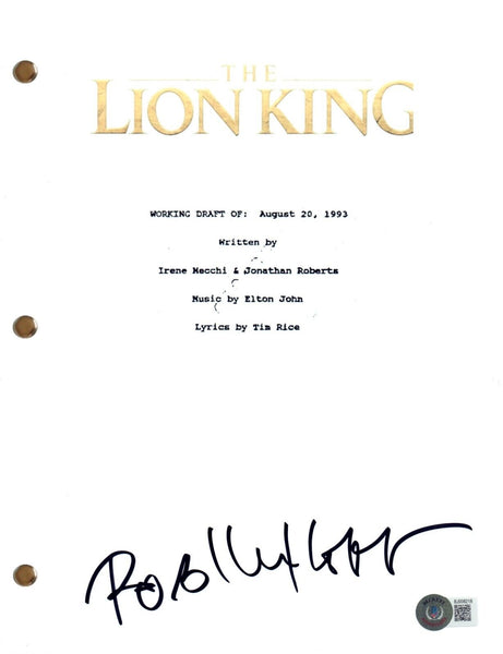 Rob Minkoff Signed Autograph The Lion King Movie Script Screenplay Beckett COA