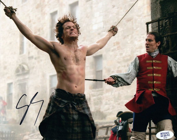 Sam Heughan Signed Autographed 8x10 Photo Outlander Shirtless COA VD