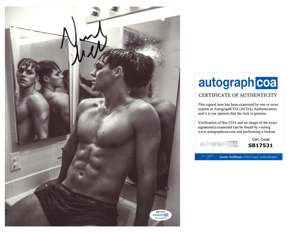 Noah Beck Signed Autograph 8x10 Photo Shirtless Actor Model TikTok ACOA COA