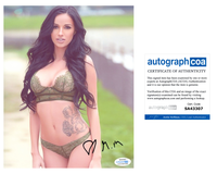 Michelle Martin Signed Autographed 8x10 Photo Sexy Model ACOA COA