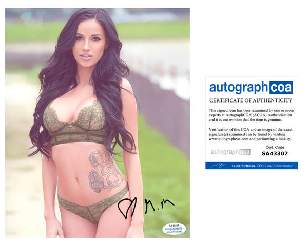 Michelle Martin Signed Autographed 8x10 Photo Sexy Model ACOA COA