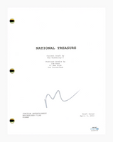 Nicolas Cage Signed Autograph National Treasure Movie Script Screenplay ACOA COA