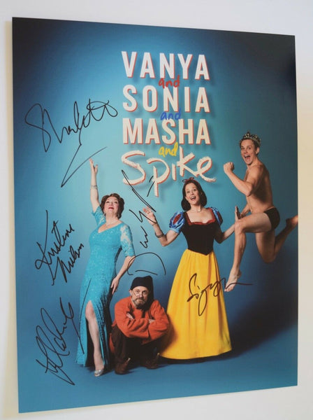 Vanya & Sonia & Masha and Spike Cast Signed Sigourney Weaver +4 11x14 Photo VD