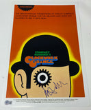 Malcolm McDowell Signed A Clockwork Orange 12x18 Movie Poster Beckett COA