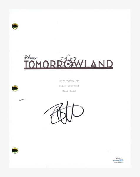 Britt Robertson Signed Autographed Tomorrowland Movie Script Transcript ACOA COA