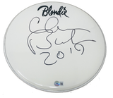 Clem Burke Signed Autographed 12" Drumhead Blondie Drummer Beckett COA