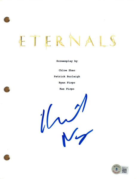 Kumail Nanjiani Signed Autograph Eternals Movie Script Kingo Beckett COA