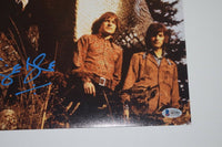 Ginger Baker Signed Autograph 11x14 Photo Cream Blind Faith Drummer Beckett COA