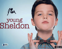 IAIN ARMITAGE Signed Autographed 8x10 Photo YOUNG SHELDON Beckett BAS COA