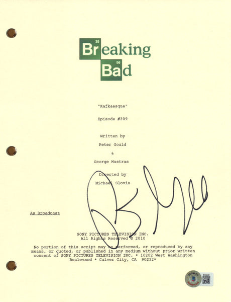 Peter Gould Signed Autograph Breaking Bad Kafkaesque Script Ep309 Beckett COA
