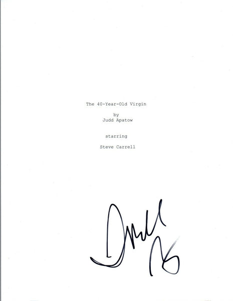 Judd Apatow Signed Autographed THE 40 YEAR OLD VIRGIN Movie Script COA VD