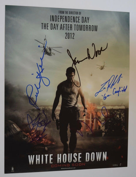 WHITE HOUSE DOWN Cast Signed Autograph 11x14 Photo Maggie Gyllenhaal +5 COA VD