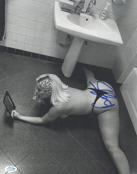 Bebe Rexha Signed Autographed 11x14 Photo Pop Singer Sexy Pose ACOA COA