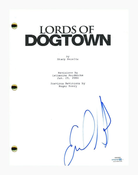 Emile Hirsch Signed Autograph Lords of Dogtown Movie Script Screenplay ACOA COA