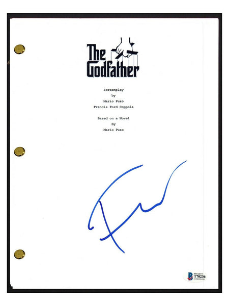 Francis Ford Copolla Signed Autograph The Godfather Movie Script Beckett BAS COA