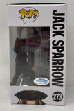 Johnny Depp Signed Jack Sparrow Funko Pop Pirates of the Caribbean ACOA COA