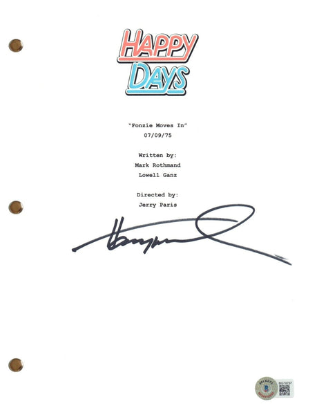 Henry Winkler Signed Autograph Happy Days Episode Script Screenplay Beckett COA
