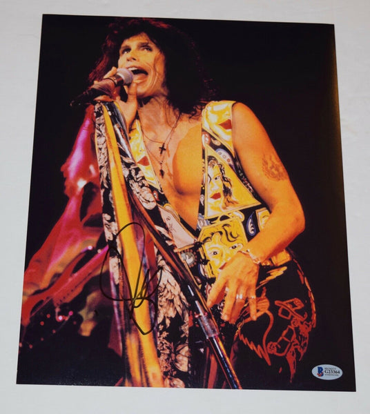 Steven Tyler Signed Autographed 11x14 Photo AEROSMITH Beckett BAS COA