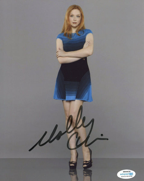 Molly Quinn Signed Autograph 8x10 Photo Castle Actress Supergirl ACOA COA