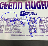 Glenn Hughes Signed Autographed 12x18 Tour Poster Photo Deep Purple Beckett COA