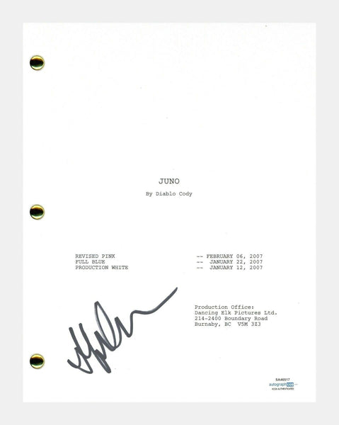 Jennifer Garner Signed Autographed Juno Movie Script Screenplay ACOA COA