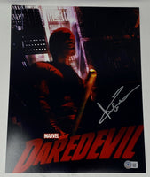 Charlie Cox Signed Autographed 11x14 Photo Daredevil Beckett BAS COA