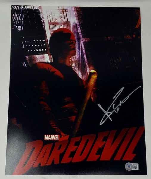 Charlie Cox Signed Autographed 11x14 Photo Daredevil Beckett BAS COA