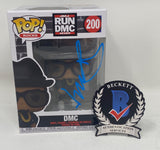 DMC Darryl McDaniels Signed Run Dmc Funko Pop Rocks #200 Figure Beckett COA