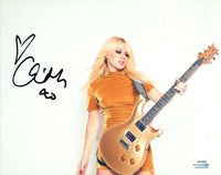 Orianthi Panagaris Signed Autograph 8x10 Photo Michael Jackson Guitar ACOA COA