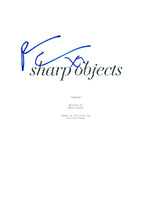 Patricia Clarkson Signed Autographed SHARP OBJECTS Pilot Episode Script COA