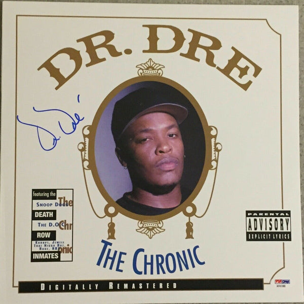 Dr. Dre Signed Autographed The Chronic Record Album LP PSA/DNA COA