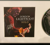 Gordon Lightfoot Signed Autographed Solo Framed CD Display ACOA COA