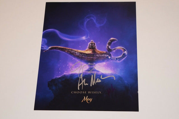 Aladdin 2019 Cast Signed 11x14 Photo Alan Menken Marwan Kenzari Guy Ritchie COA