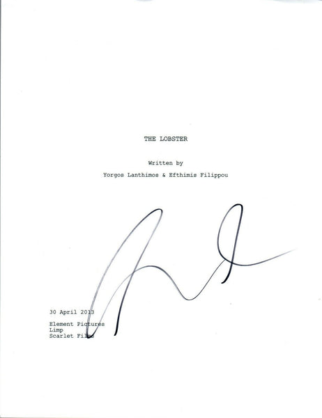 Colin Farrell Signed Autographed THE LOBSTER Full Movie Script COA AB